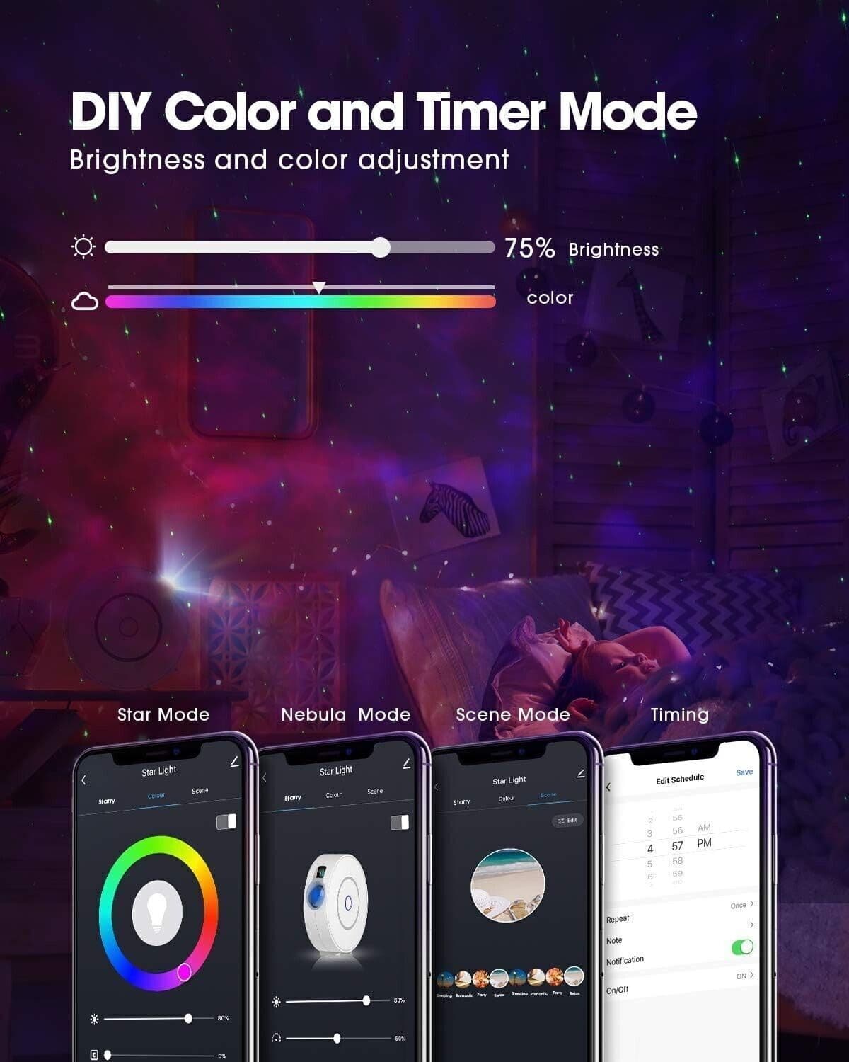 LED Lampada Proiettore Smart, Luce Notturna per Bambini, Proiettore Lampada in Luci notturne per bambini CL Store - Battipaglia, commercioVirtuoso.it