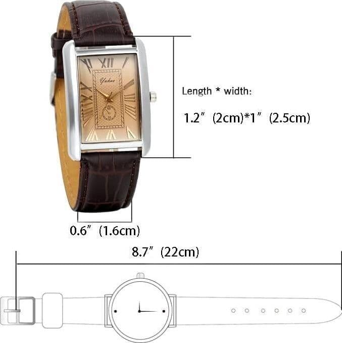 Lancardo Orologio analogico al quarzo quadrato, vintage, retrò Unisex in Orologi da tasca CL Store - Battipaglia, commercioVirtuoso.it