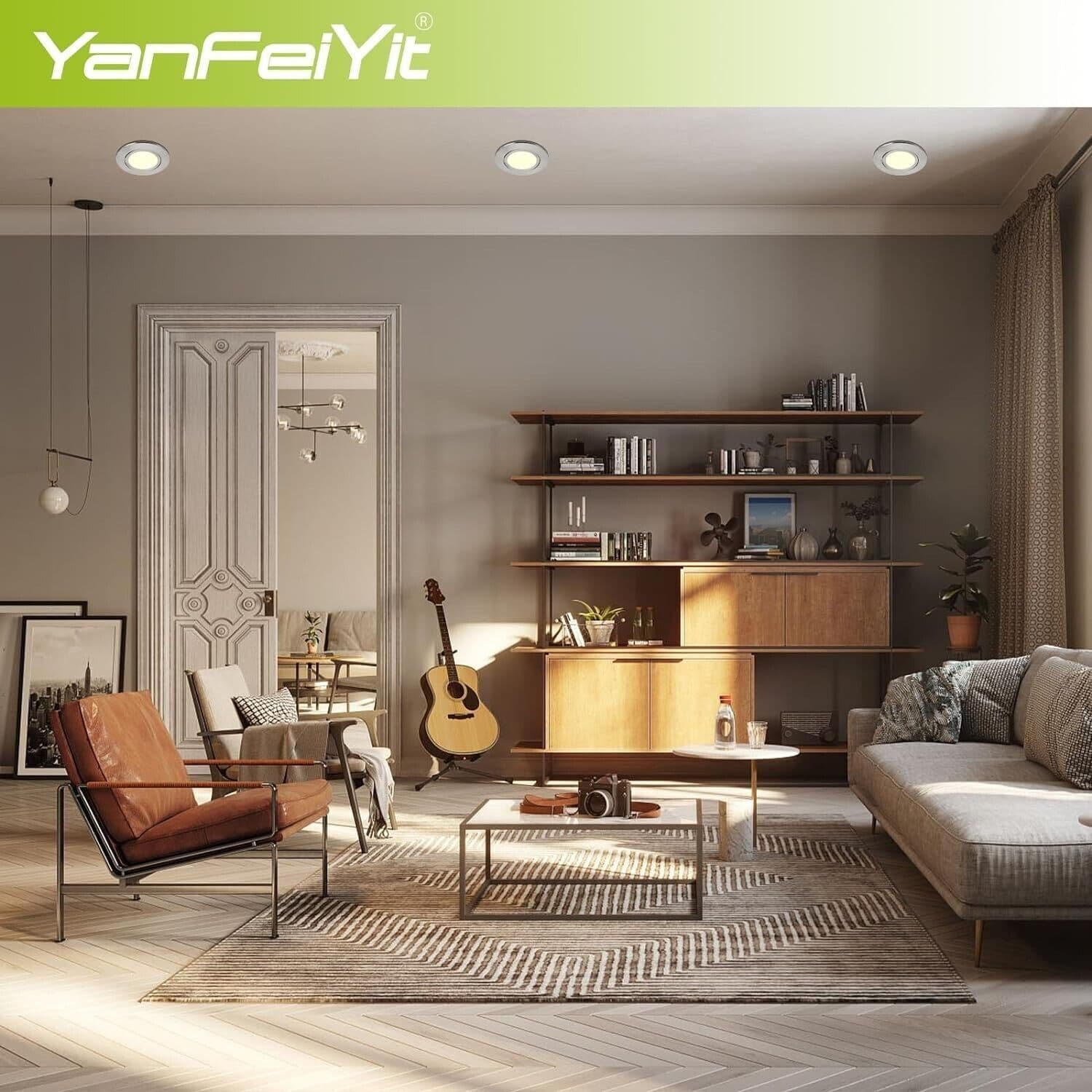 YanFeiYit 5 faretti da incasso a LED, rotondi, cromati opachi, 5 Watt, bianco in Faretti da soffitto CL Store - Battipaglia, commercioVirtuoso.it