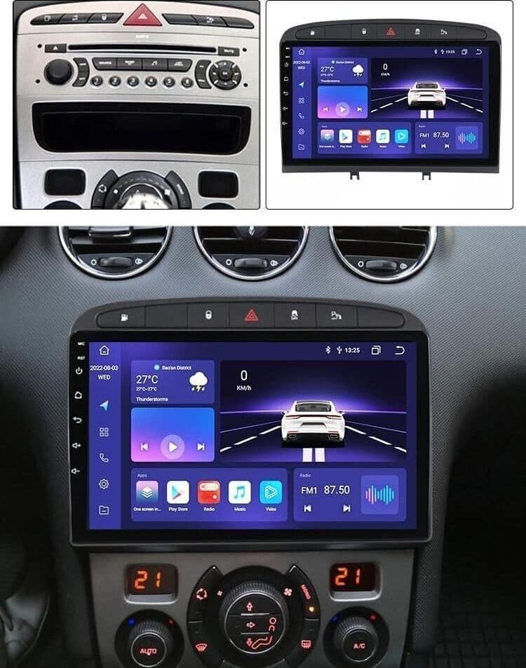 Android 12.0 Autoradio 2 Din Stereo per Peugeot 308 408 2010-2016 Car Tablet 9 in Autoradio CL Store - Battipaglia, commercioVirtuoso.it