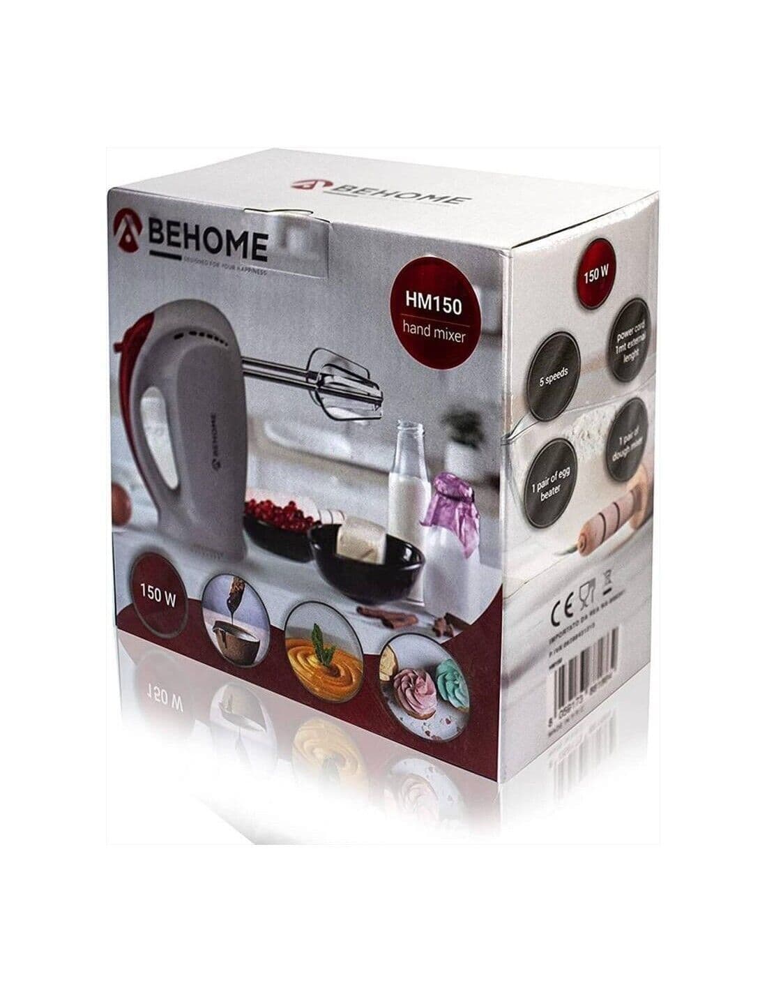 BEHOME Sbattitore elettrico 150W con 5 velocità di regolazione Frusta in Sbattitori elettrici CL Store - Battipaglia, commercioVirtuoso.it