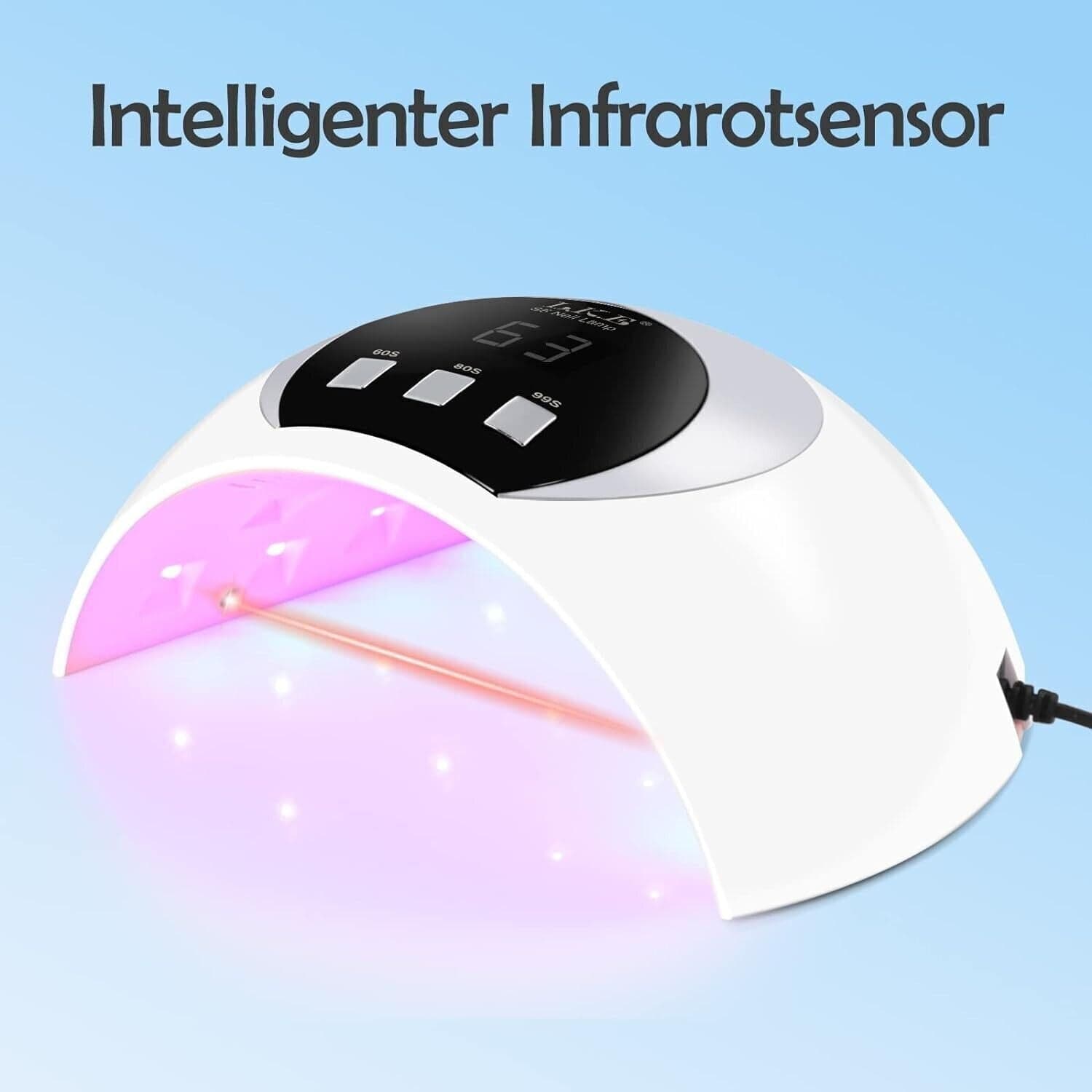 Lampada UV da 54 W per unghie in gel, lampada UV con 3 timer e ricarica USB in Asciuga unghie e lampade UV CL Store - Battipaglia, commercioVirtuoso.it