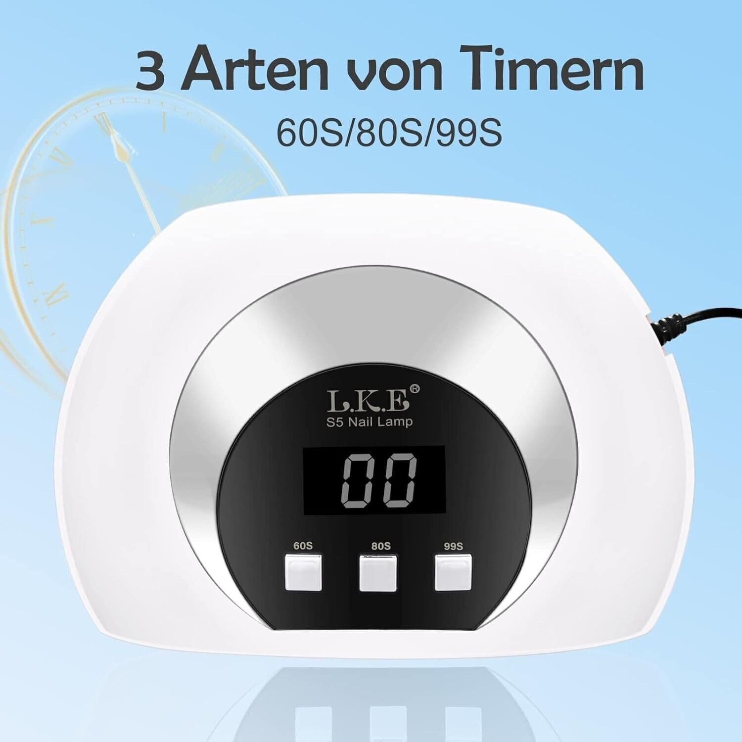 Lampada UV da 54 W per unghie in gel, lampada UV con 3 timer e ricarica USB in Asciuga unghie e lampade UV CL Store - Battipaglia, commercioVirtuoso.it