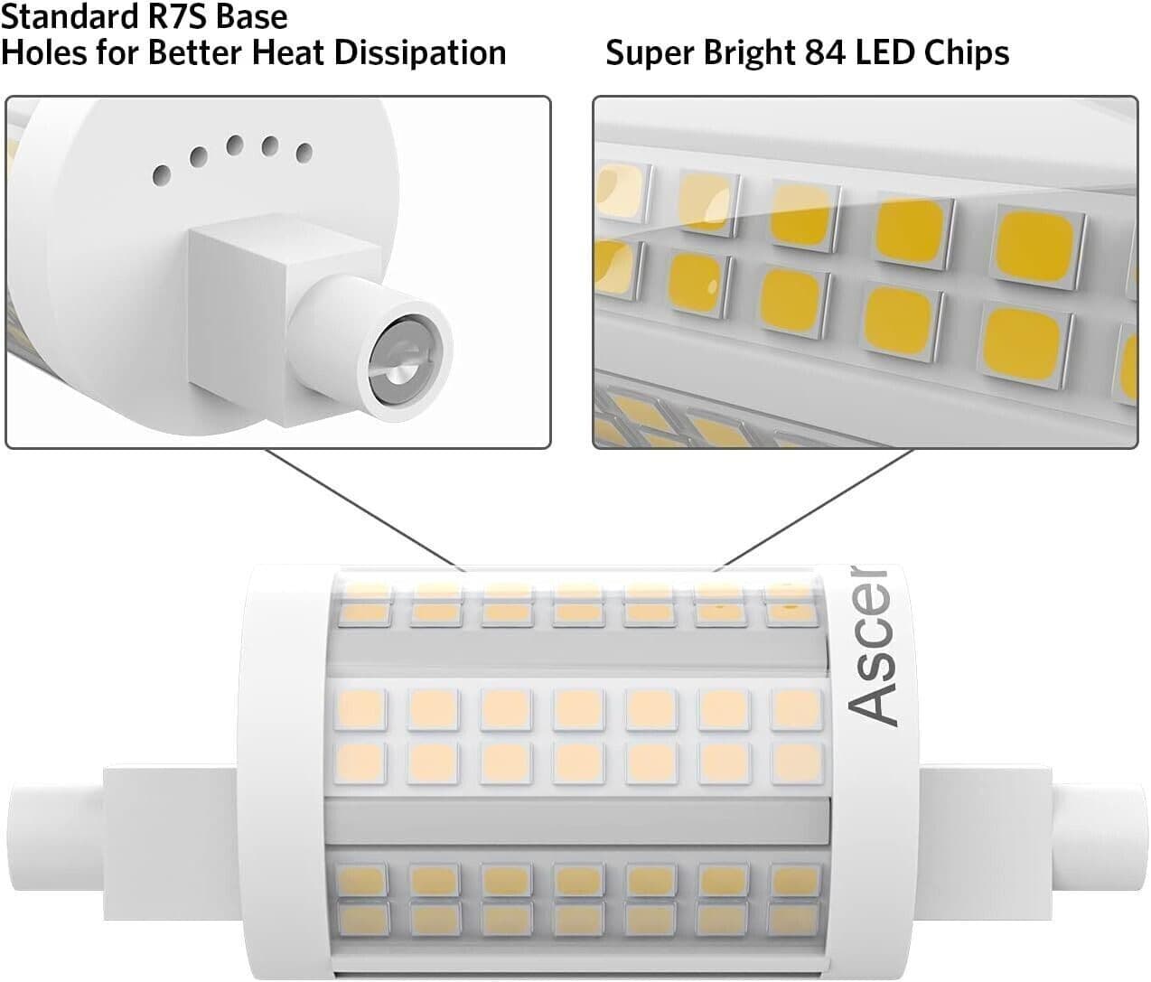 AscenLite R7S Lampadina LED 78MM, Luce Dimmerabile J78 Dimmerabile 15W in Lampadine a LED CL Store - Battipaglia, commercioVirtuoso.it