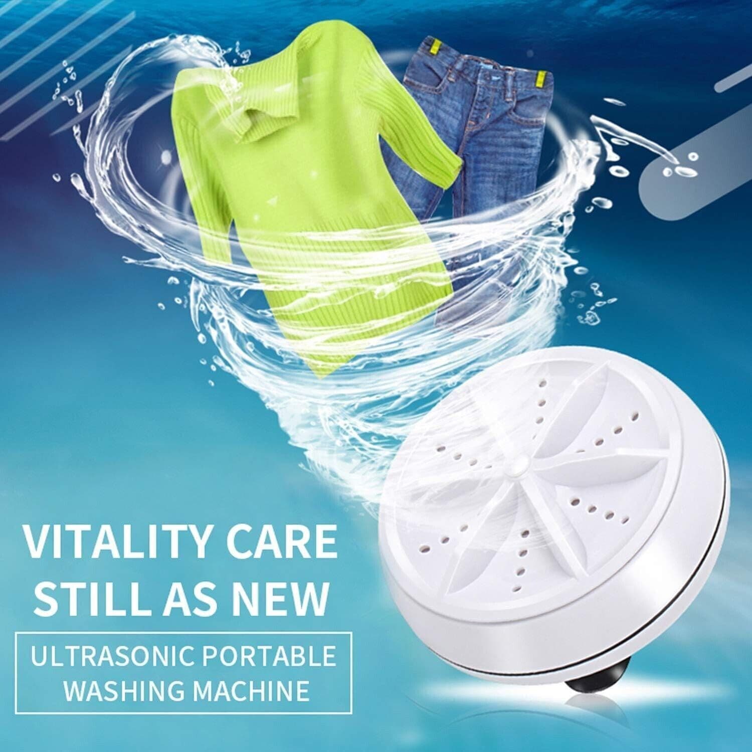 Goseare Mini Washing Machine MINI LAVATRICE PORTATILE AD ULTRASUONI USB VESTITI in Detergenti CL Store - Battipaglia, commercioVirtuoso.it