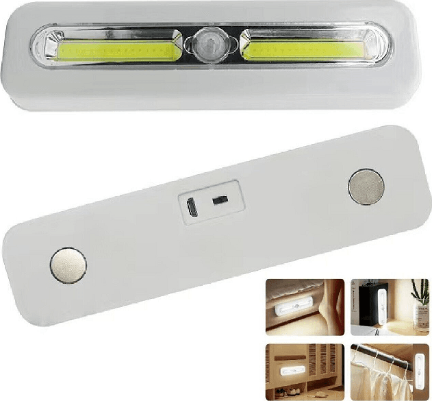 Luce LED con Sensore di Movimento Batteria Ricaricabile per Armadio Guardaroba in Luci notturne CL Store - Battipaglia, commercioVirtuoso.it