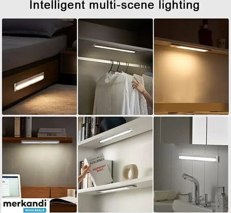Luce LED con Sensore di Movimento Batteria Ricaricabile per Armadio Guardaroba in Luci notturne CL Store - Battipaglia, commercioVirtuoso.it