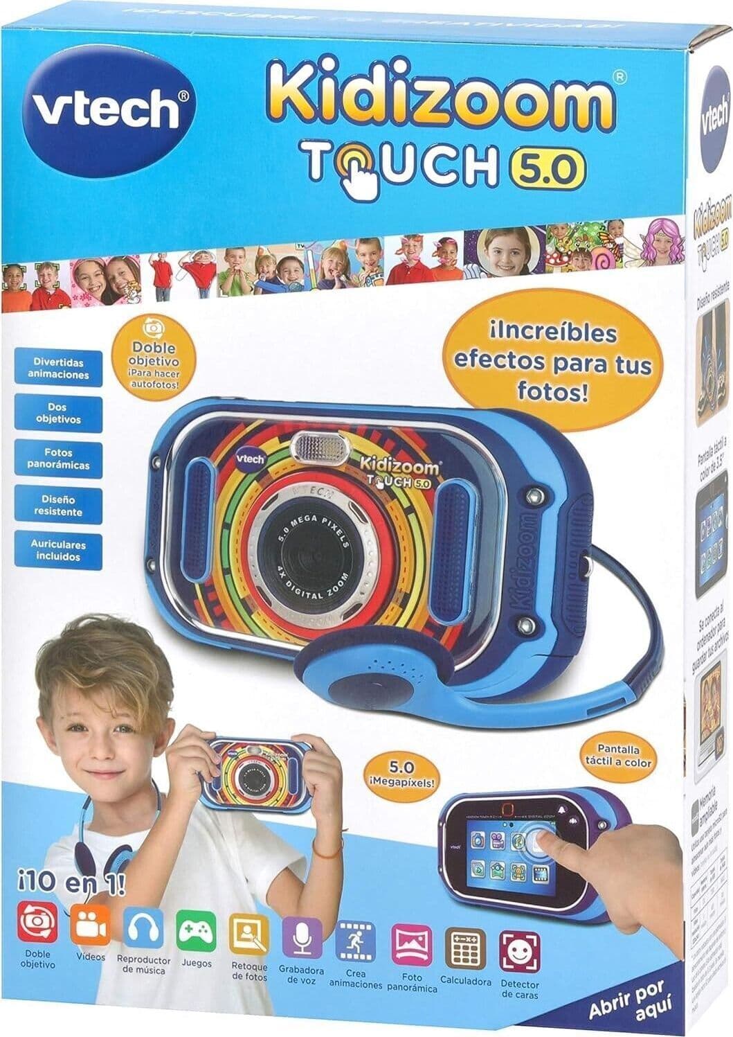 VTech Kidizoom Touch 5.0 - Digital camera for children, blue in Fotocamere digitali CL Store - Battipaglia, commercioVirtuoso.it
