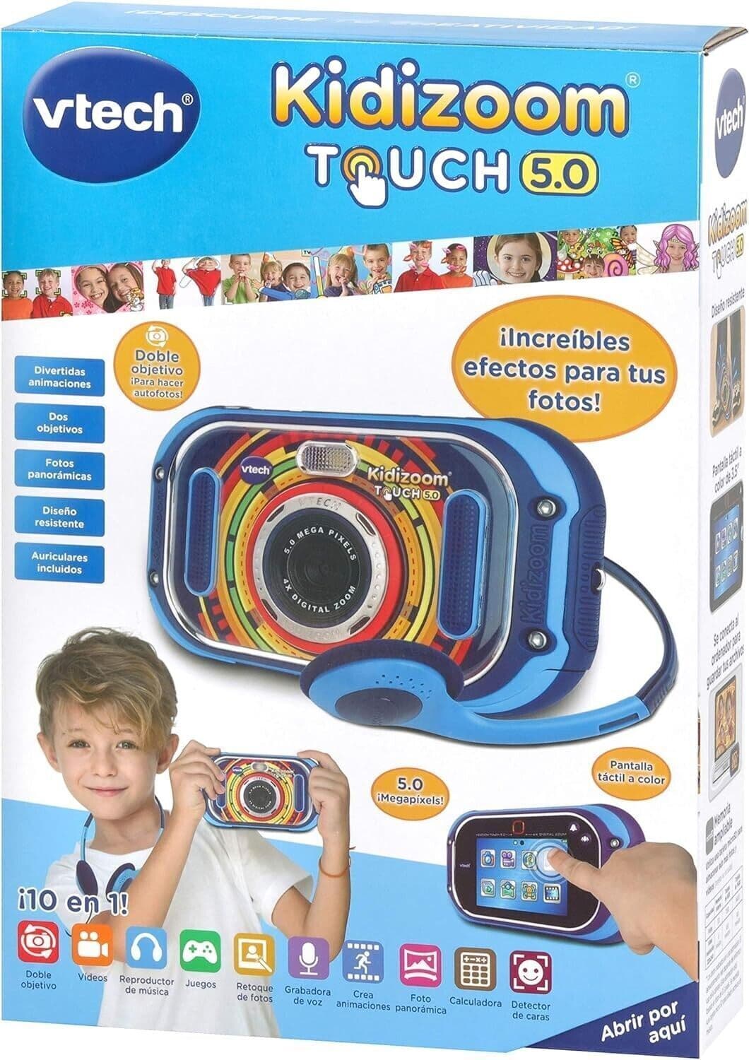 VTech Kidizoom Touch 5.0 - Digital camera for children, blue in Fotocamere digitali CL Store - Battipaglia, commercioVirtuoso.it