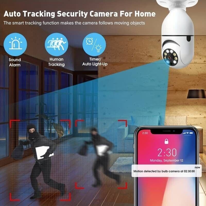 Telecamera IP Smart Home Mini HD1080P Wireless Wifi Lampadina Sicurezza in Dom camera CL Store - Battipaglia, commercioVirtuoso.it