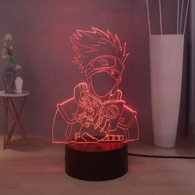 Lampada a LED Naruto 3D Illusion + 3 disegni 16 cambi di colore e telecomando in Luci notturne per bambini CL Store - Battipaglia, commercioVirtuoso.it