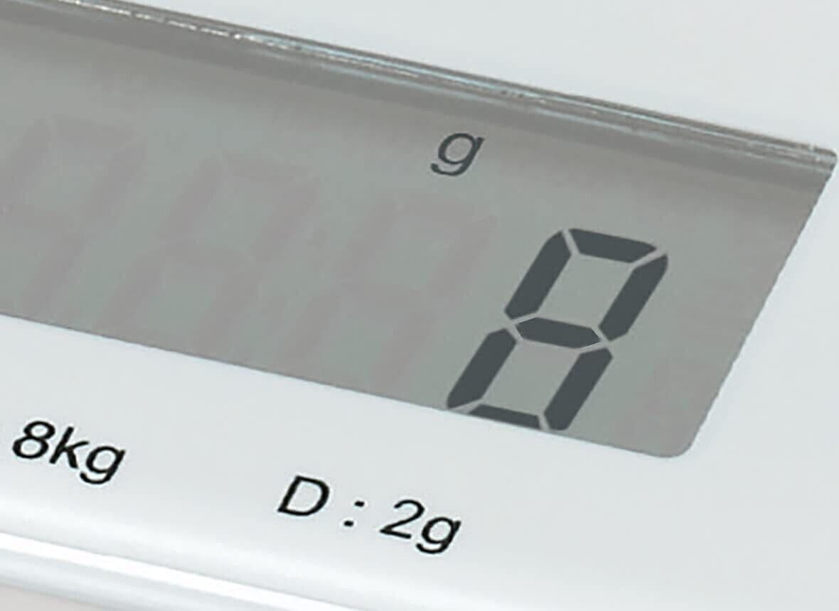 Kenwood DS401.W Bilancia Elettronica da Cucina con Piano in Vetro Bianco, in Bilance CL Store - Battipaglia, commercioVirtuoso.it