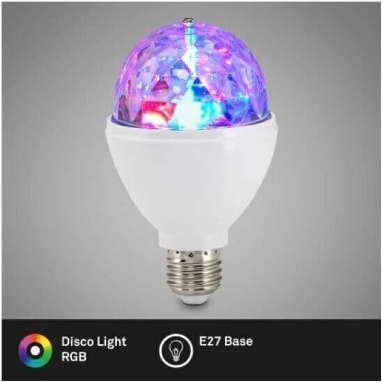 Brillo Lampadina LED cambiacolore, luci da discoteca, rotabile, 3 W in Proiettori CL Store - Battipaglia, commercioVirtuoso.it