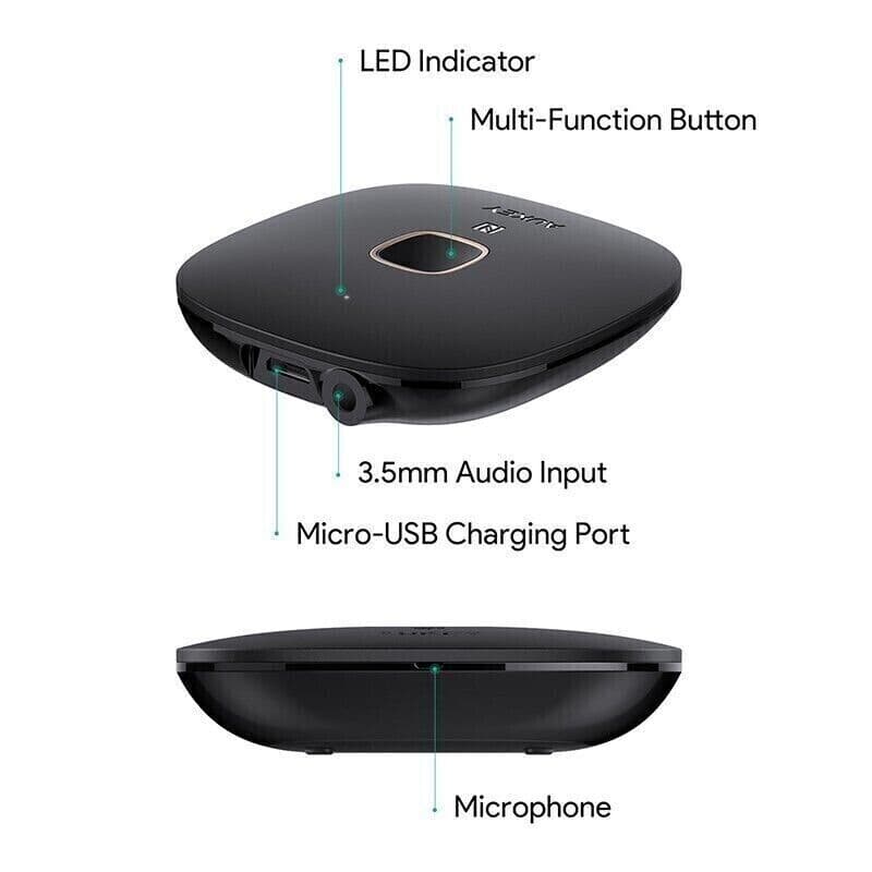 Aukey BR-C16 Ricevitore Bluetooth 4.1 con NFC Adattatore Audio Stereo Auto in Bluetooth Kit CL Store - Battipaglia, commercioVirtuoso.it