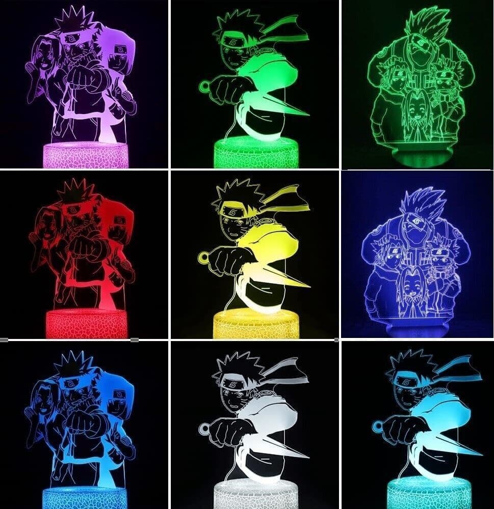 Anime 3D Luce notturna, adatto per la decorazione della camera dei bambini in Luci notturne per bambini CL Store - Battipaglia, commercioVirtuoso.it