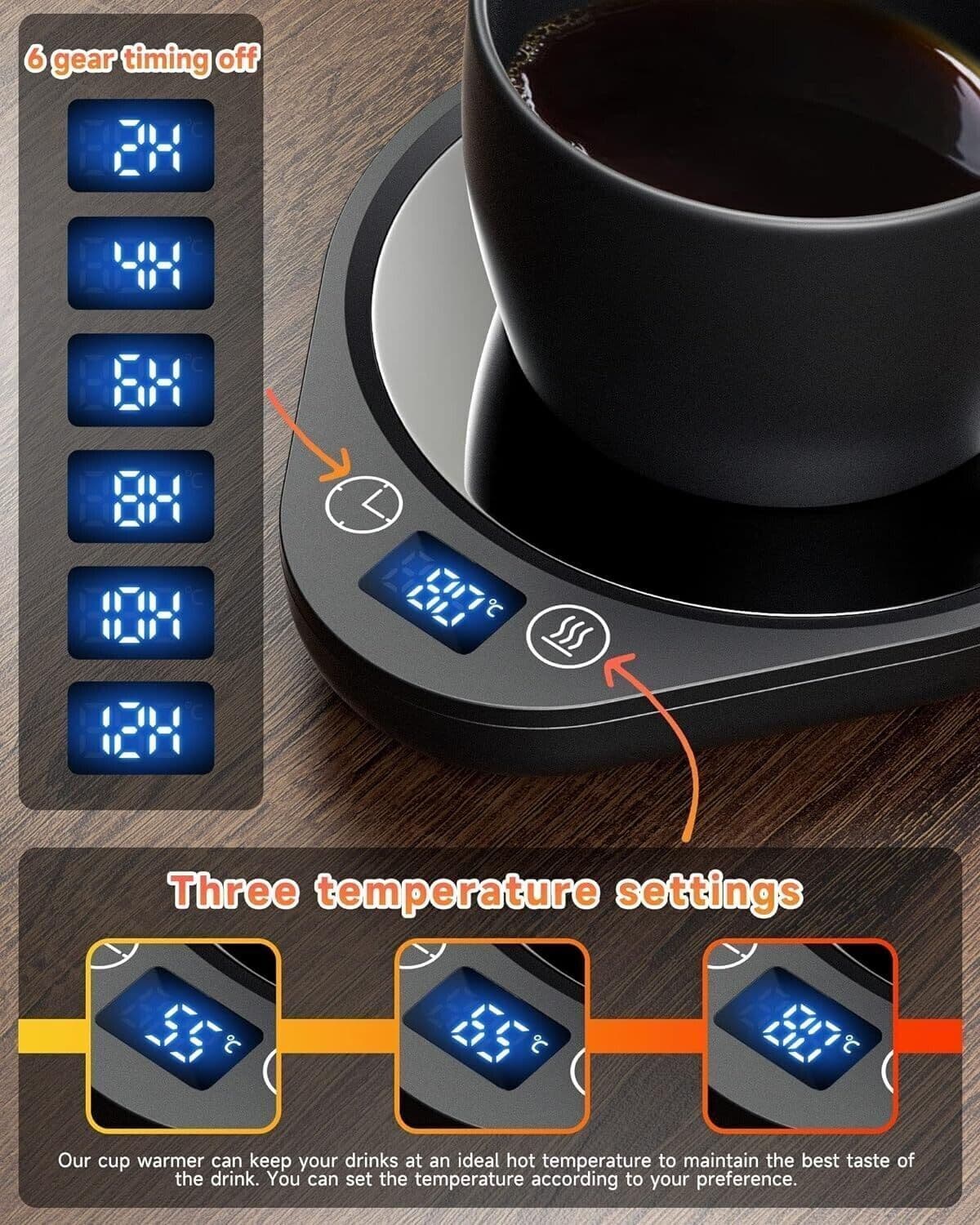 BTOYM Scaldatazze da caffè Scalda tazze intelligente con 3 impostazioni in Copriteiera e scaldateiera CL Store - Battipaglia, commercioVirtuoso.it