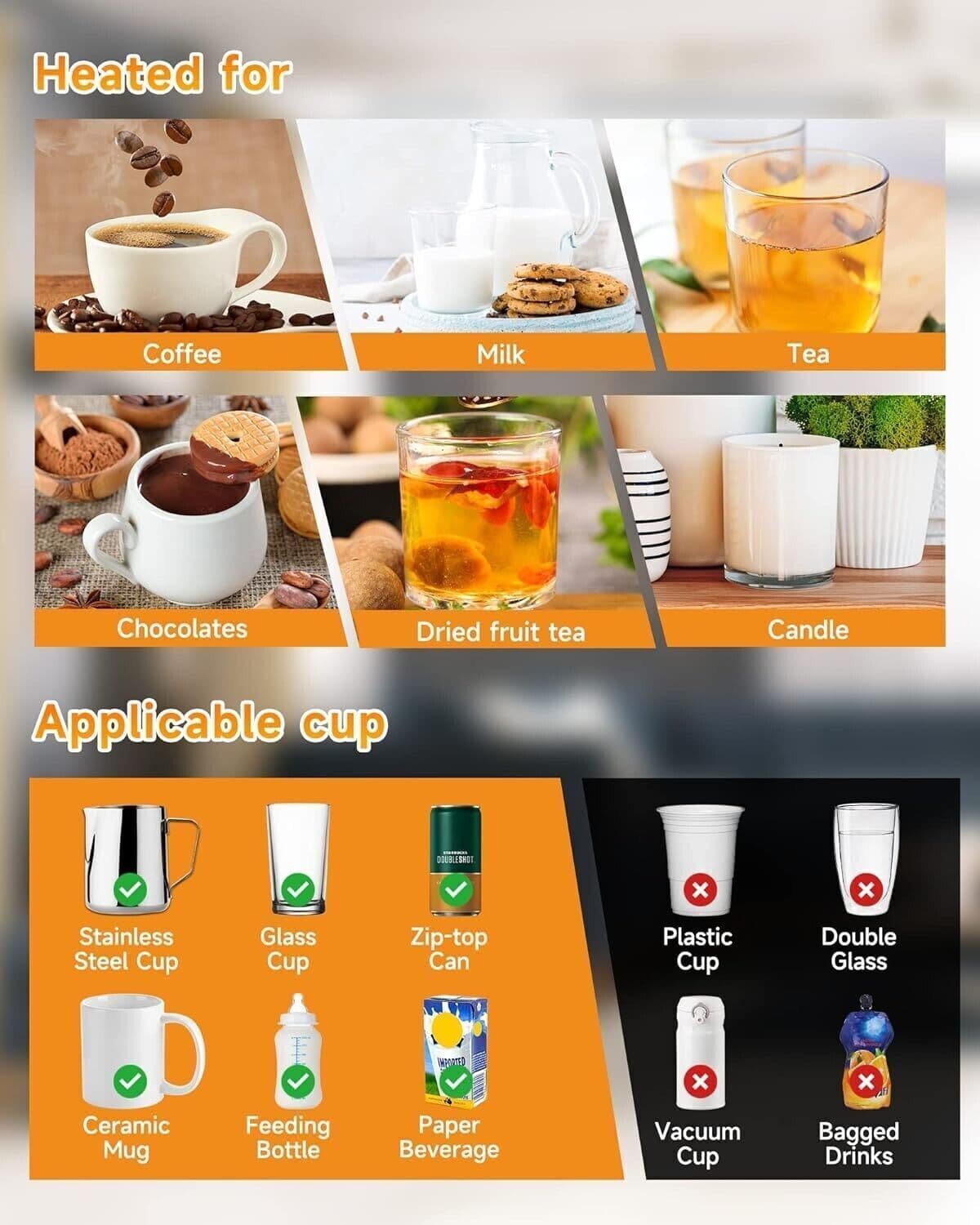 BTOYM Scaldatazze da caffè Scalda tazze intelligente con 3 impostazioni in Copriteiera e scaldateiera CL Store - Battipaglia, commercioVirtuoso.it