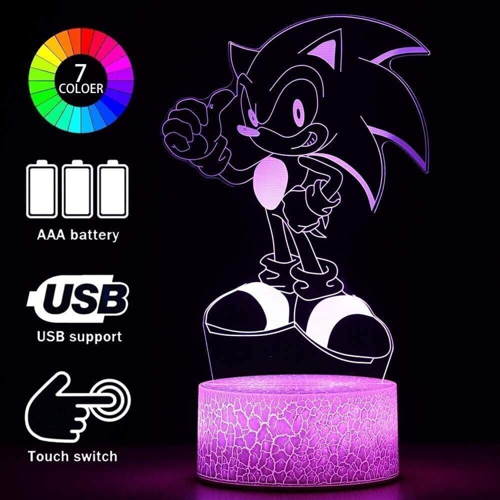 3D Anime Luce Notturna Giocattolo, 2 Modelli 16 Cambia Colore con Telecomando in Luci notturne per bambini CL Store - Battipaglia, commercioVirtuoso.it