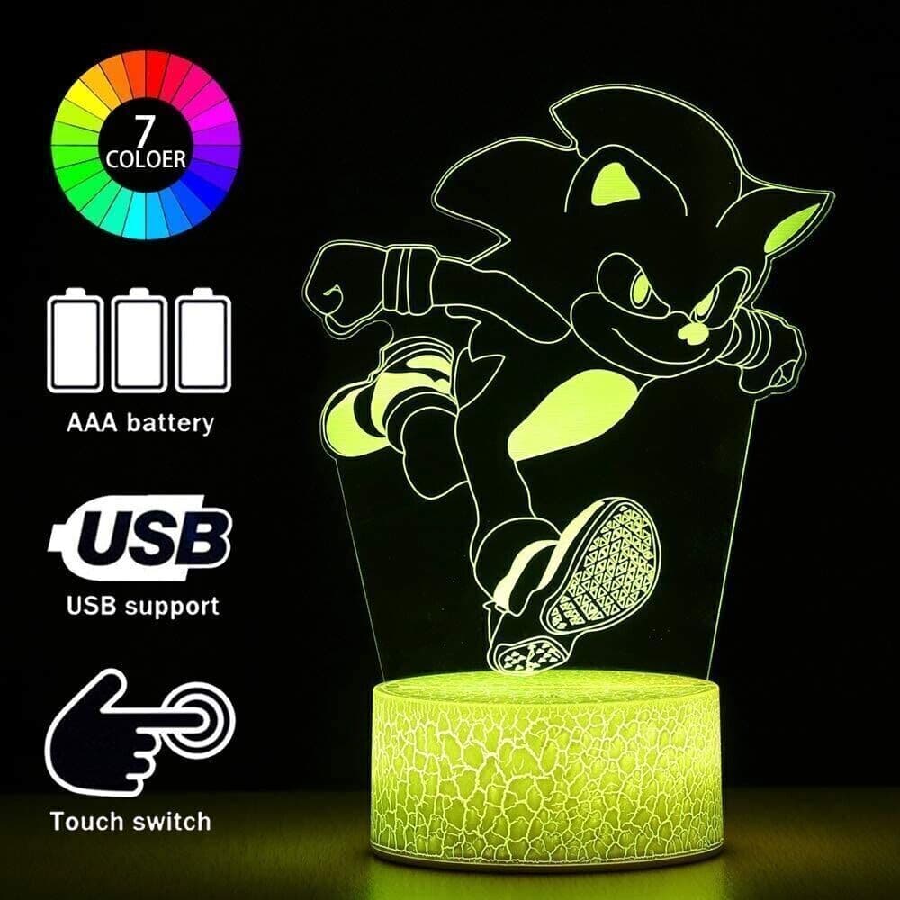 3D Anime Luce Notturna Giocattolo, 2 Modelli 16 Cambia Colore con Telecomando in Luci notturne per bambini CL Store - Battipaglia, commercioVirtuoso.it