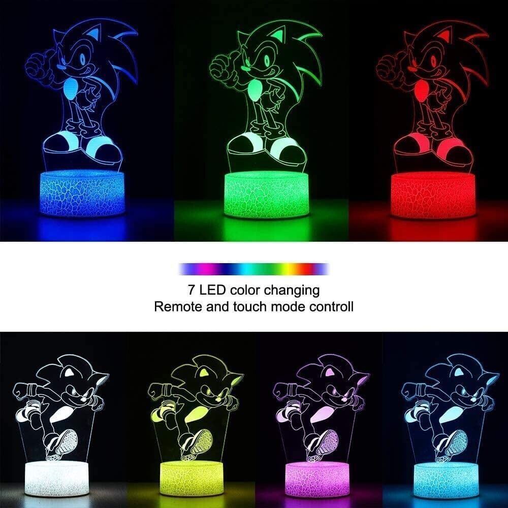 3D Anime Luce Notturna Giocattolo, 2 Modelli 16 Cambia Colore con Telecomando in Luci notturne per bambini CL Store - Battipaglia, commercioVirtuoso.it