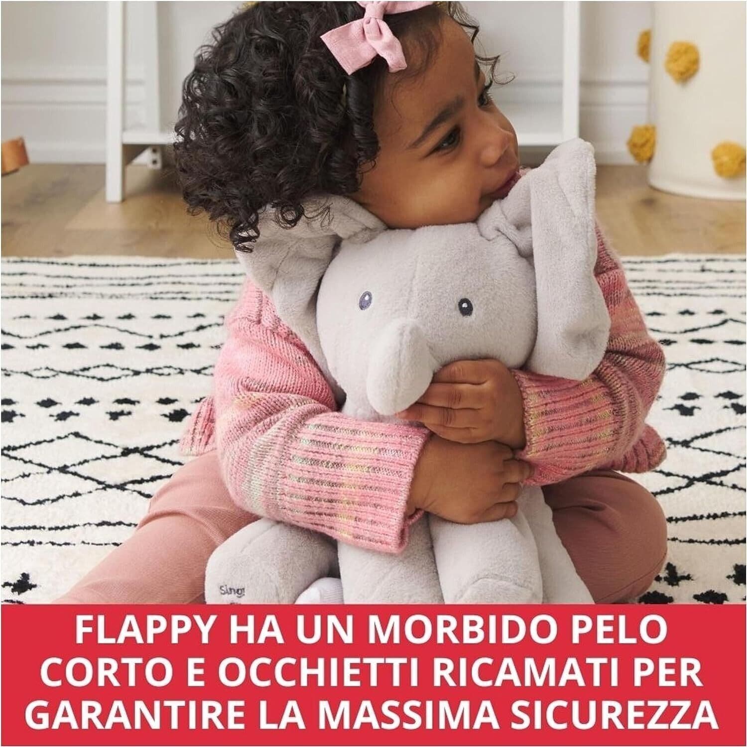Flappy Peluche Interactive Éléphant, Chante et parle en Français Peluche 30,5 cm in Animali di peluche CL Store - Battipaglia, commercioVirtuoso.it