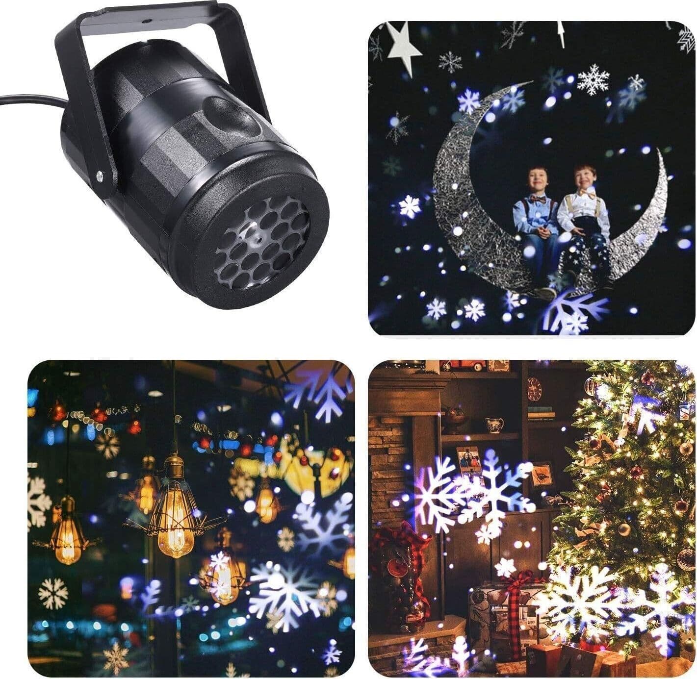 Proiettore Luce Notturna, All'aperto Lampada di Proiezione Rotazione di 360° in Luci notturne per bambini CL Store - Battipaglia, commercioVirtuoso.it