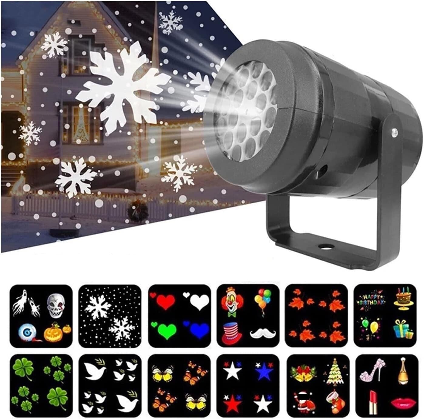 Proiettore Luce Notturna, All'aperto Lampada di Proiezione Rotazione di 360° in Luci notturne per bambini CL Store - Battipaglia, commercioVirtuoso.it