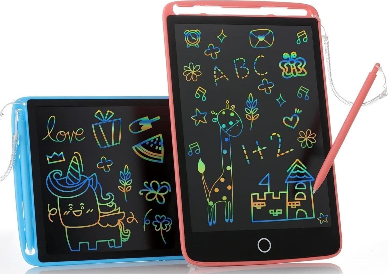 Tablet per bambini, 2 pezzi, tavoletta da scrittura a colori, tavoletta da diseg