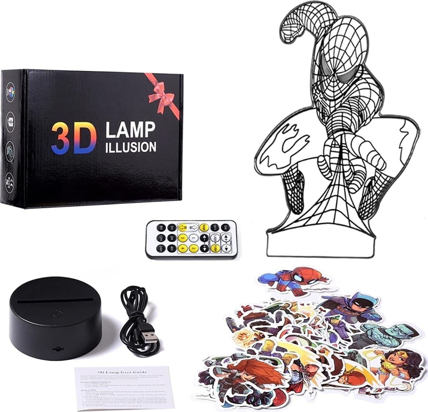 Regalo per Ragazzi Bambini, 3D Luce Notturna con 7 Colori Giocattoli per 8-12 in Luci notturne per bambini CL Store - Battipaglia, commercioVirtuoso.it