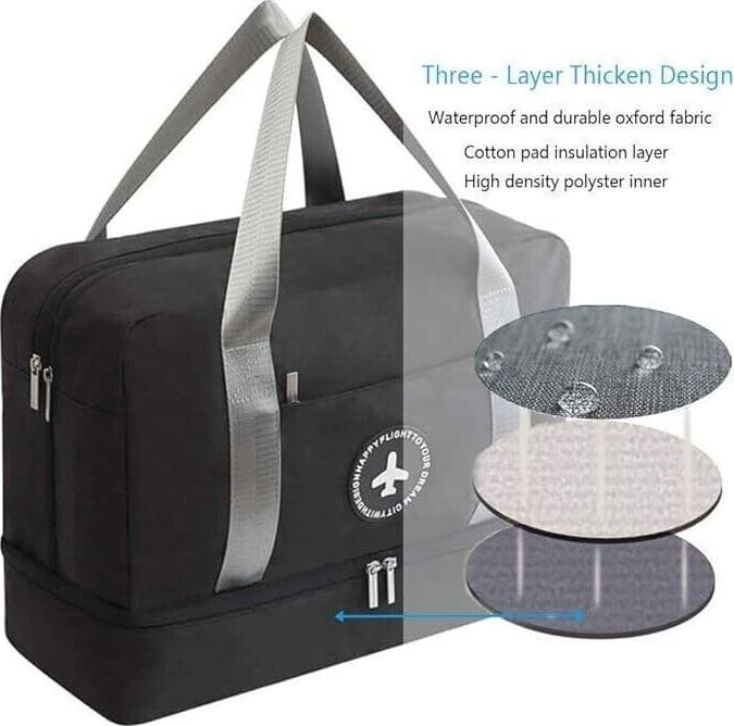 Borsa Sportiva Unisex con Scomparto Scarpe, Impermeabile Borse da Viaggio in Borsoni CL Store - Battipaglia, commercioVirtuoso.it
