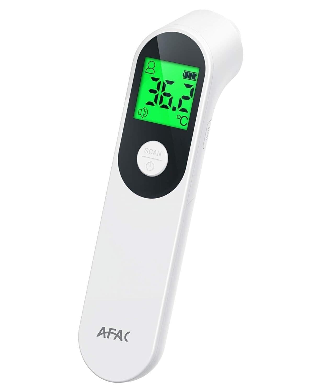 AFAC Termometro digitale a infrarossi per la fronte LCD 3 colori 20 memorie dati