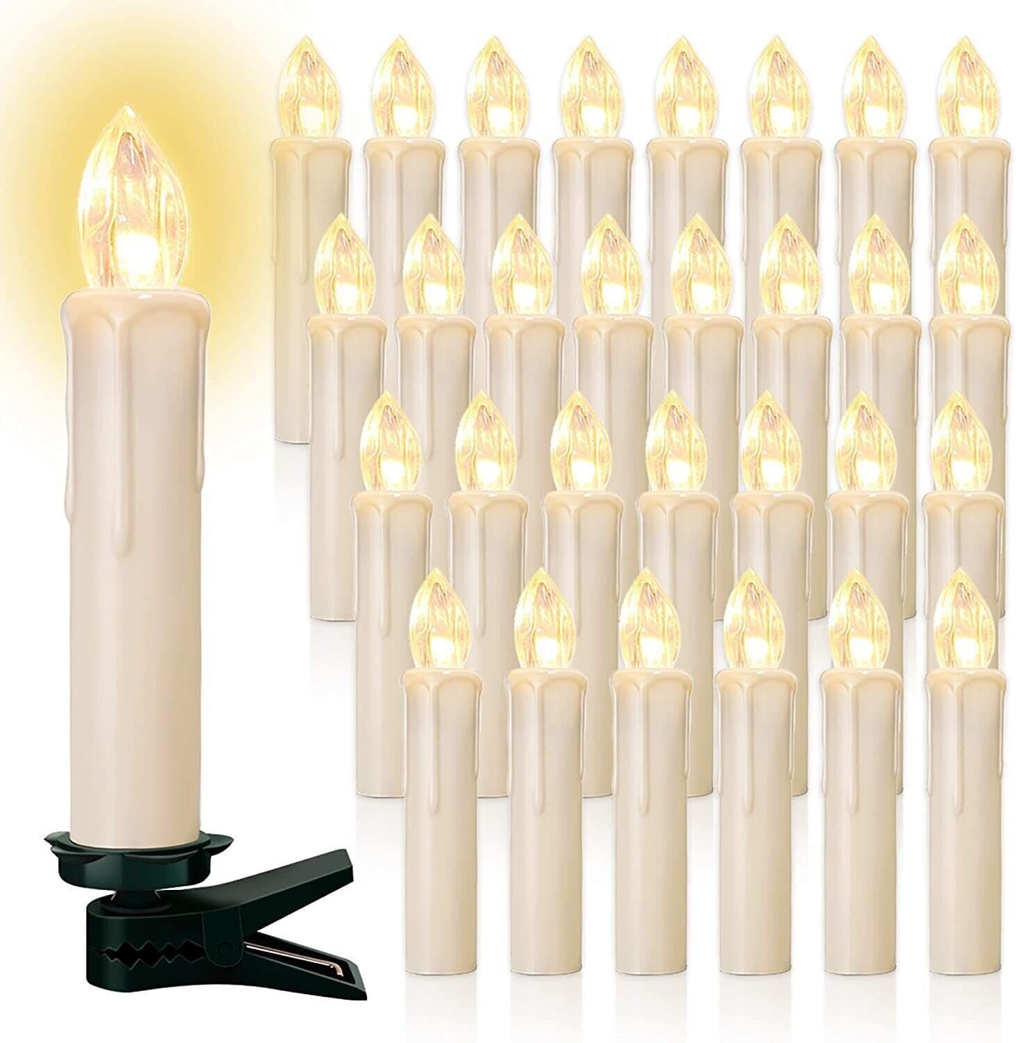 Lampadine con 30 LED, senza cavi candele di Natale Fiamma Decorazioni telecomando
