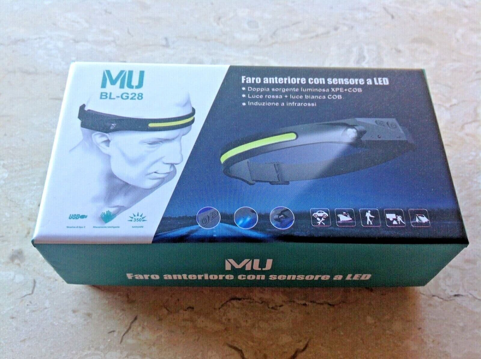 Lampada Frontale Led Con Sensore Torcia Da Testa Per Bicicletta Ed Escursionismo in  CL Store - Battipaglia, commercioVirtuoso.it
