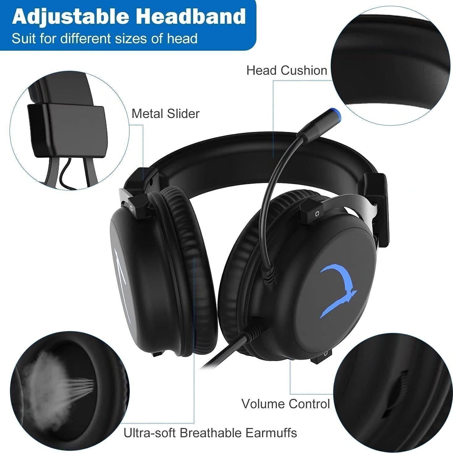 Cuffie da gioco 7.1 MUTOUREN Stereo Surround Sound 57 mm Driver Audio Cuffie USB in Cuffie gaming CL Store - Battipaglia, commercioVirtuoso.it
