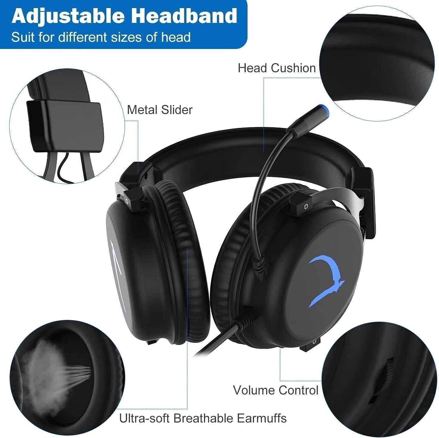 Cuffie da gioco 7.1 MUTOUREN Stereo Surround Sound 57 mm Driver Audio Cuffie USB in Cuffie gaming CL Store - Battipaglia, commercioVirtuoso.it