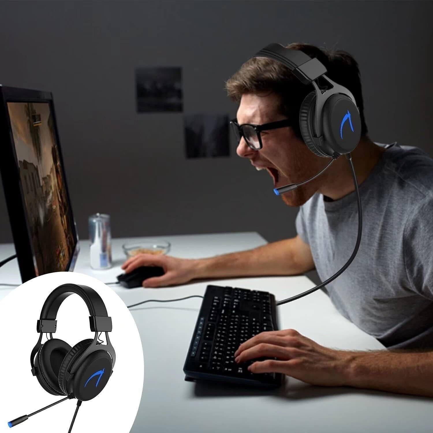 Cuffie da gioco 7.1 MUTOUREN Stereo Surround Sound 57 mm Driver Audio Cuffie USB in Cuffie gaming CL Store - Battipaglia, commercioVirtuoso.it