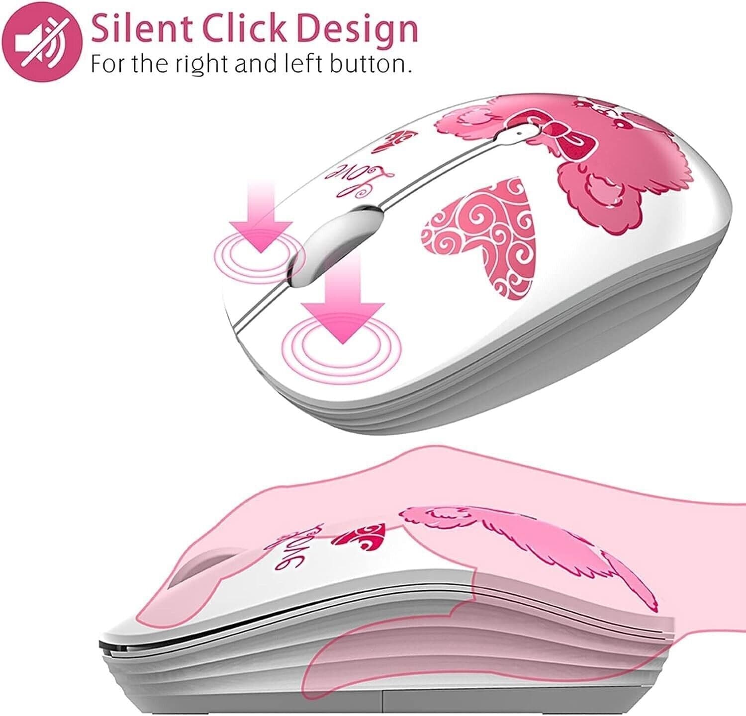 TENMOS M101 Mouse Wireless Simpatico Mouse Silenzioso per Computer in  CL Store - Battipaglia, commercioVirtuoso.it