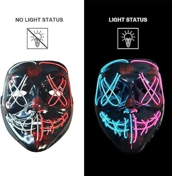 Maschera Led Halloween Maschera Maschera The Purge Maschera di Halloween in Maschere CL Store - Battipaglia, commercioVirtuoso.it