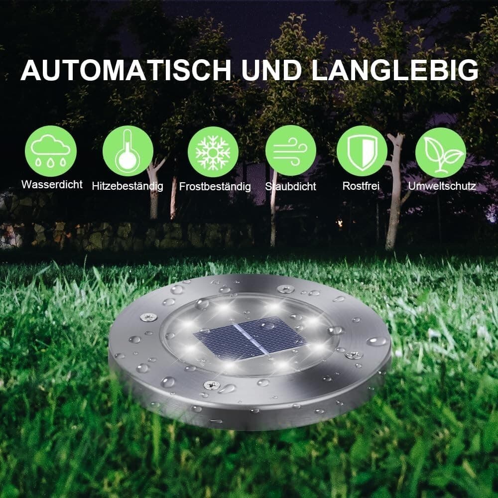 Faretti da giardino 16 pezzi luce solare per esterni Qedertek impermeabile IP65 in Lampade da parete CL Store - Battipaglia, commercioVirtuoso.it