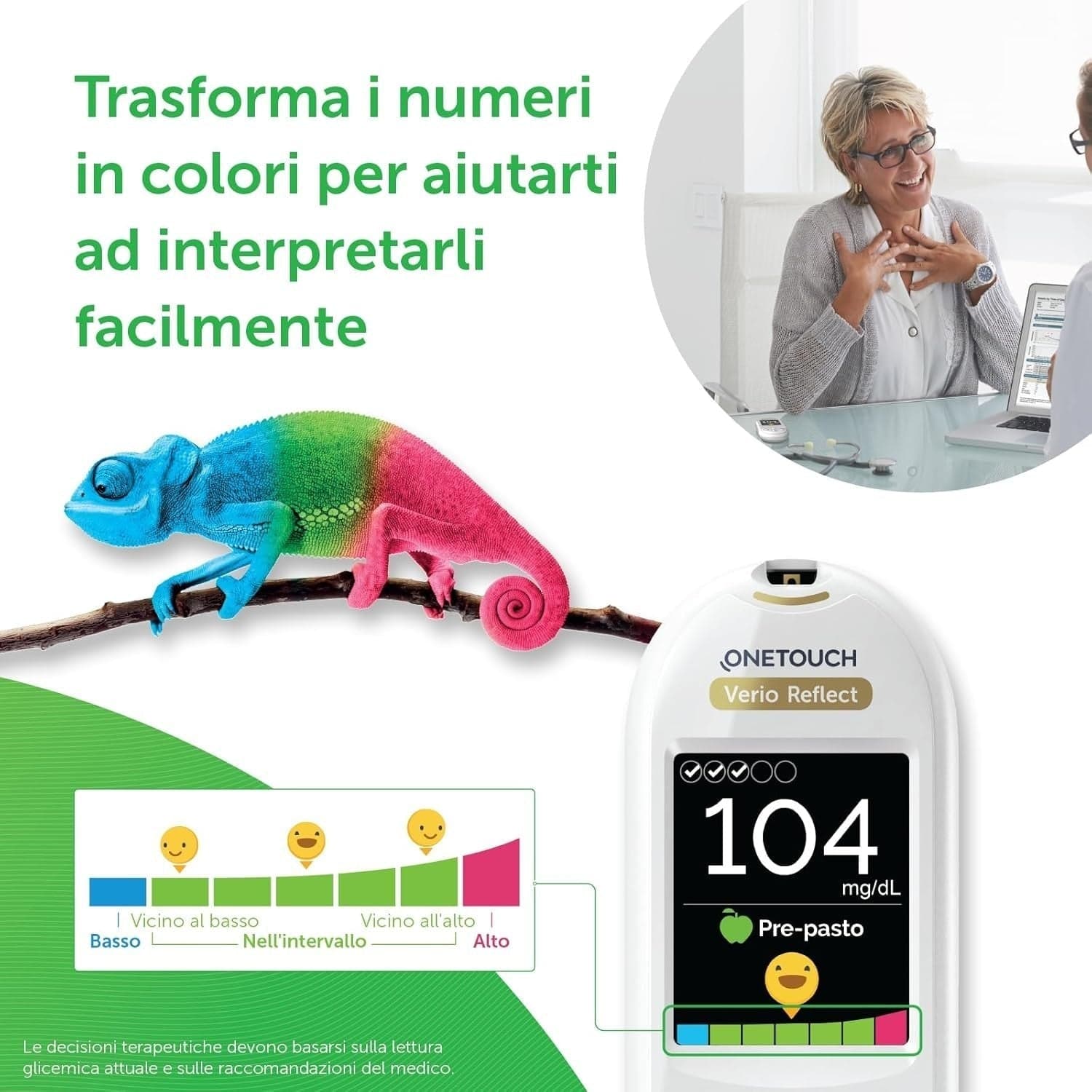 Glucometro OneTouch Verio Reflect®  Sistema di automonitoraggio della glicemia in Misuratori di glucosio nel sangue CL Store - Battipaglia, commercioVirtuoso.it