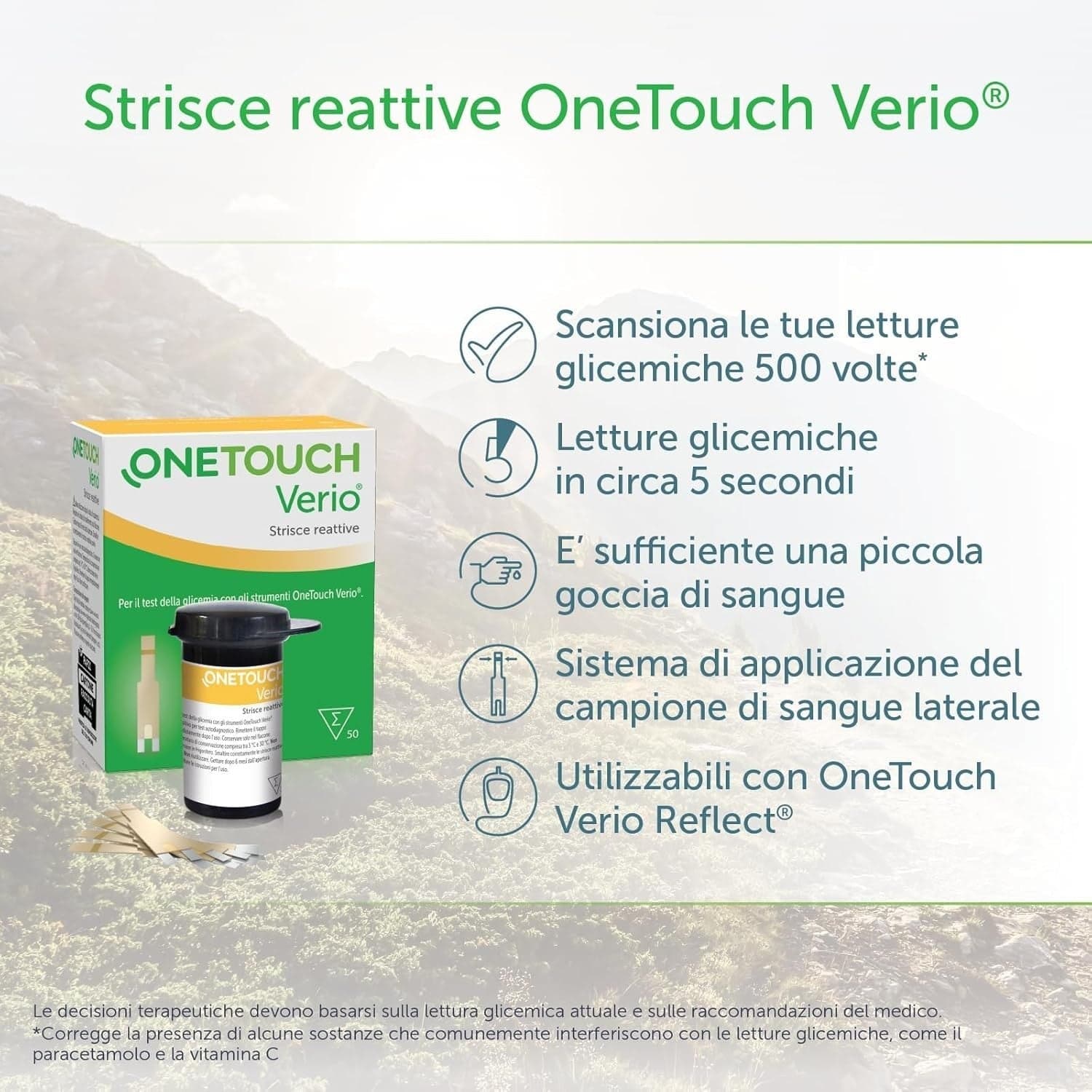 Glucometro OneTouch Verio Reflect®  Sistema di automonitoraggio della glicemia in Misuratori di glucosio nel sangue CL Store - Battipaglia, commercioVirtuoso.it