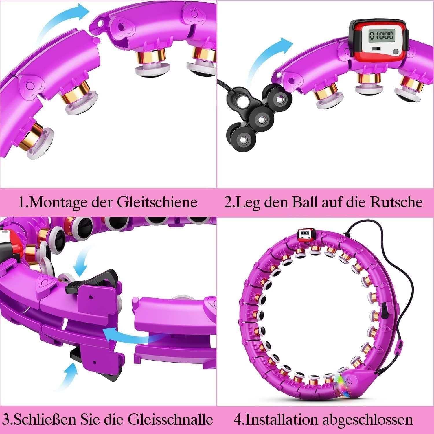 Hoola Hoop Pneumatico Adulti 24 Ruote Regolabili con Massaggio a 360 Gradi e Dat in Anelli da ginnastica CL Store - Battipaglia, commercioVirtuoso.it