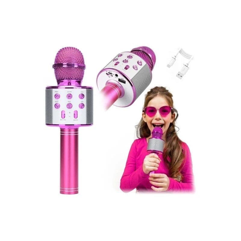 Microfono Wireless pink WS-858 Altoparlante Cassa Integrata Bluetooth Portatile in Sistemi PA CL Store - Battipaglia, commercioVirtuoso.it