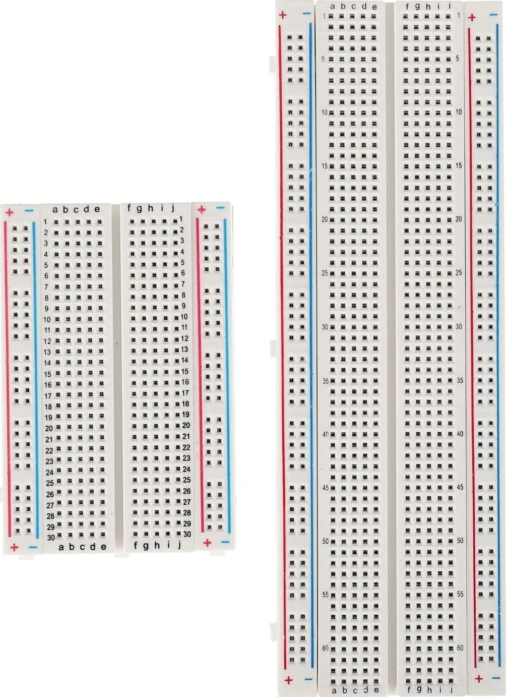 Kit per breadboard senza saldatura, 1 pezzo 830 punti di fissaggio e 1 pz 400 pu in Schede a circuito CL Store - Battipaglia, commercioVirtuoso.it
