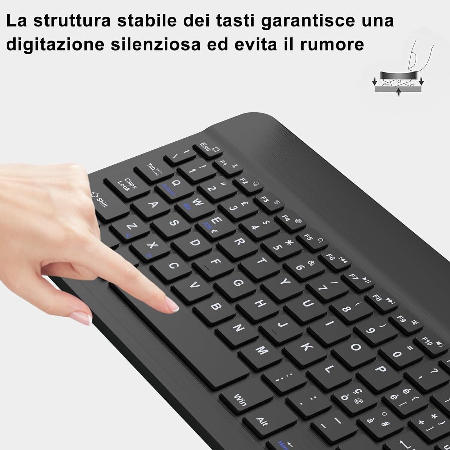 WAVATA Tastiera Bluetooth Wireless Portatile da 10 Pollici ricaricabile in  CL Store - Battipaglia, commercioVirtuoso.it