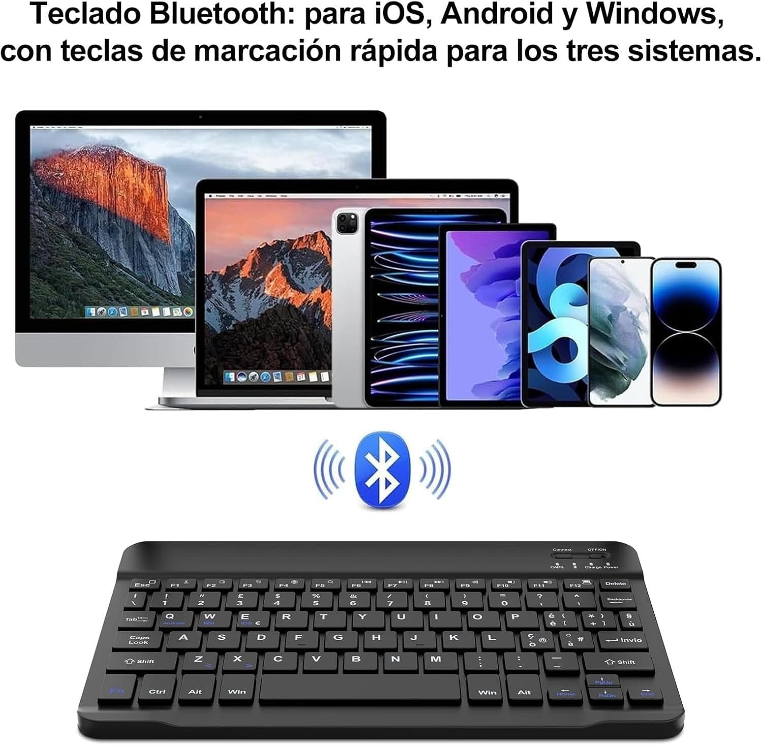 WAVATA Tastiera Bluetooth Wireless Portatile da 10 Pollici ricaricabile in  CL Store - Battipaglia, commercioVirtuoso.it