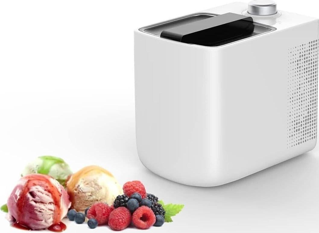 Gelatiera con sistema di raffreddamento automatico, macchina per gelato soft