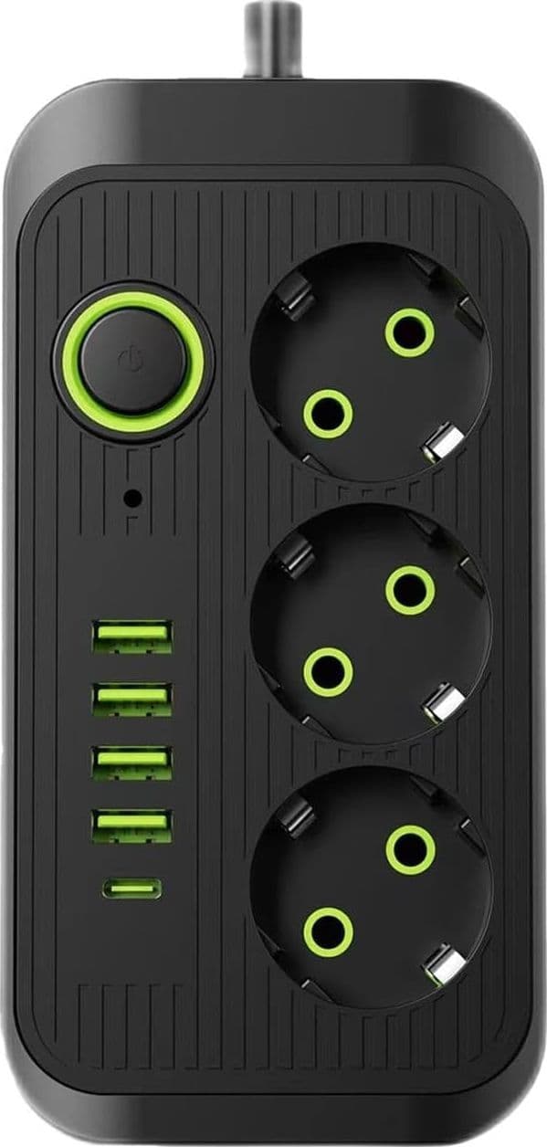 Adattatore multipresa 3 Prese, 4 Porte USB A ricarica rapida cavo prolunga da 2m in Multiprese CL Store - Battipaglia, commercioVirtuoso.it