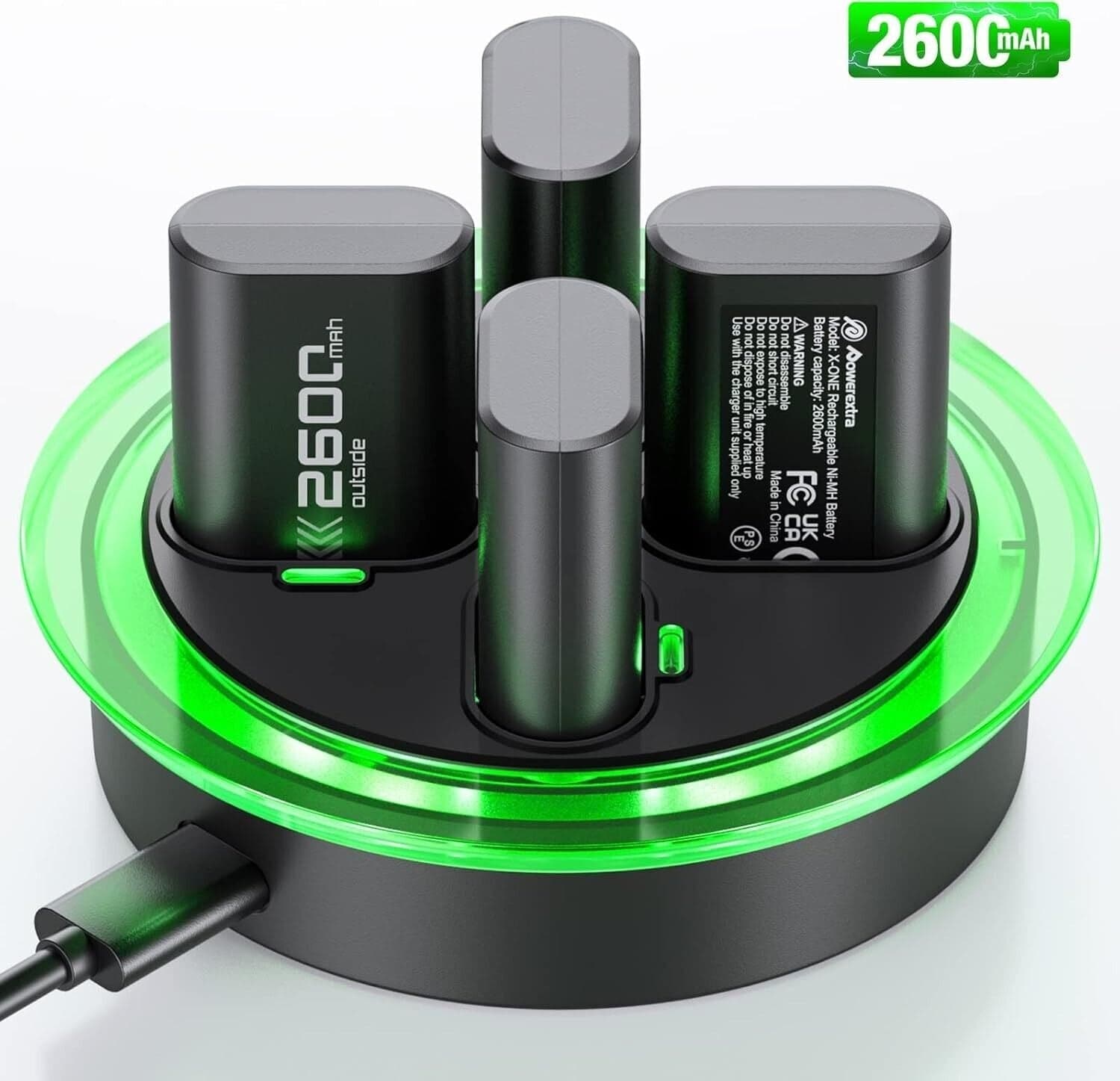 Batteria ricaricabile ad alta capacità compatibile con controller Xbox One S/X, in Kit di batterie e caricatore CL Store - Battipaglia, commercioVirtuoso.it