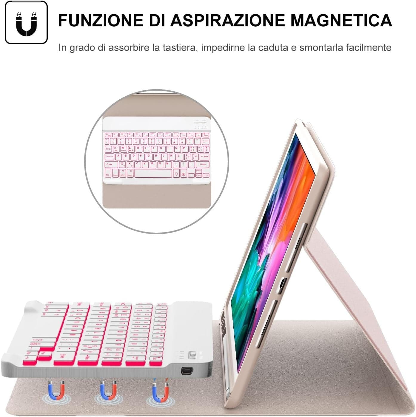 Tastiera per iPad 9 Generazione Custodia con Tastiera per iPad 9 10.2" in  CL Store - Battipaglia, commercioVirtuoso.it